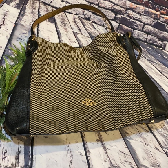 Coach Pebbled Leather and Jacquard Fabric Shoulder bag Legacy collection - Picture 8 of 16